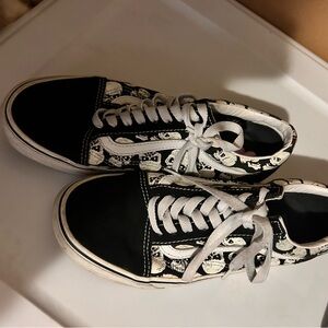 Vans Women's Black and White Sneakers